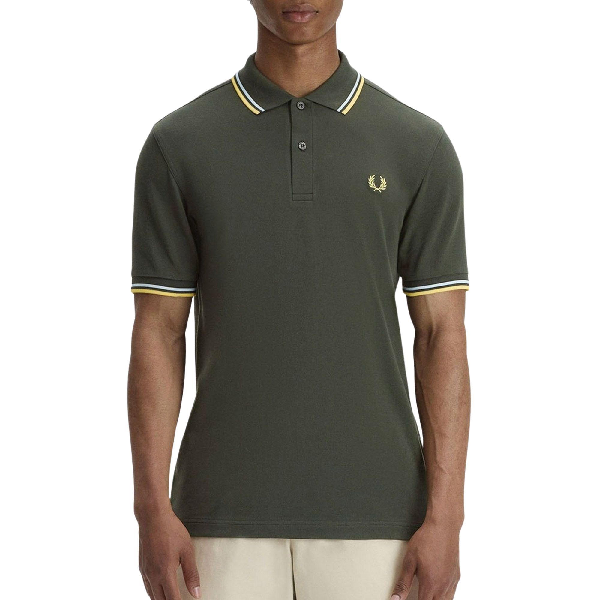 トップス FRED PERRY/Twin Tipped Ribbed Polo Shirt Fred Perry Twin Tipped Polo Heren | PlutoSport